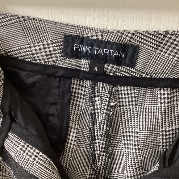 Pink Tartan Women’s Pants Trousers Plaid Cropped Career Office Women's Size 4 - Picture 11 of 13